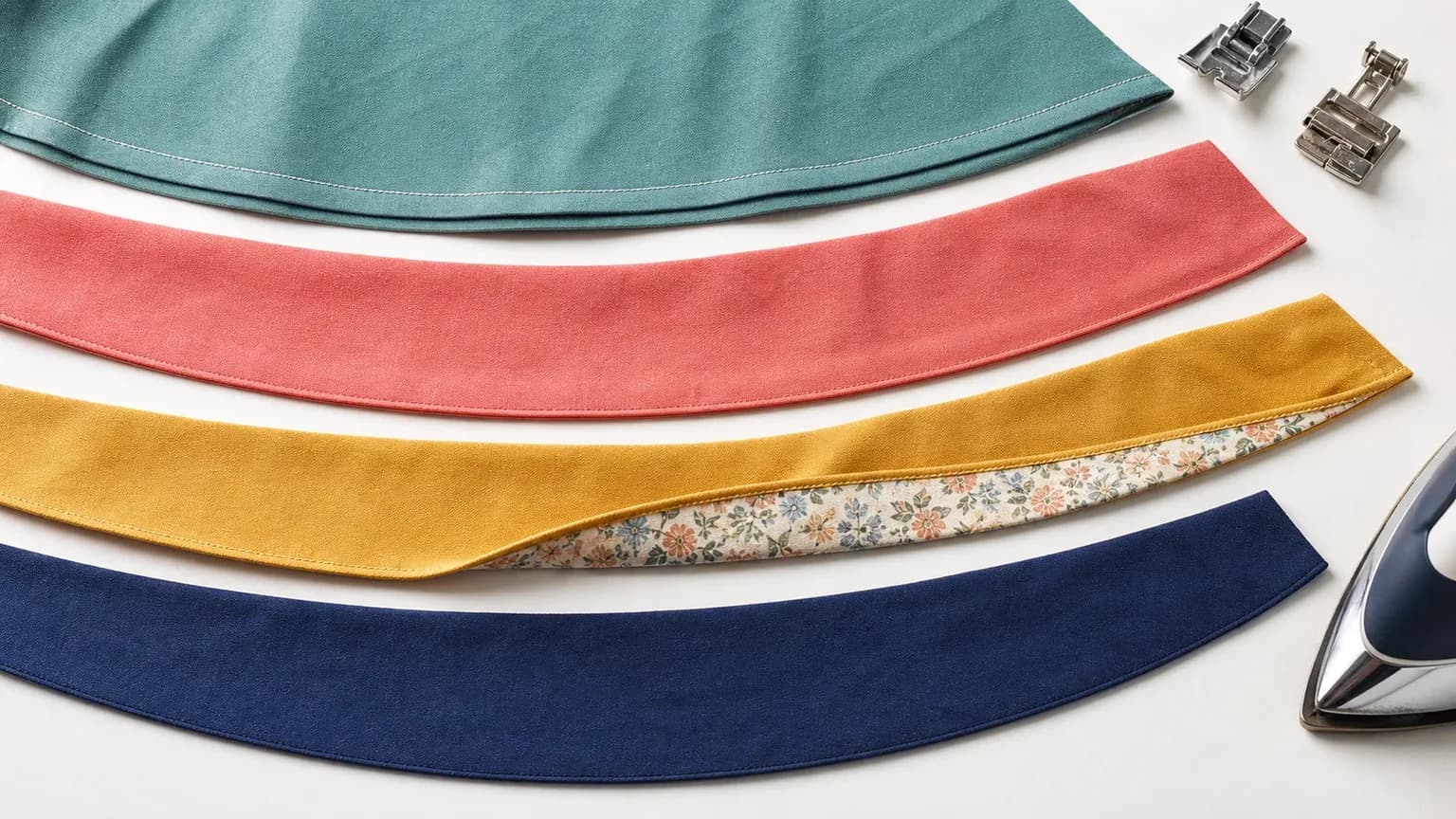 How to hem a circle skirt: four methods compared